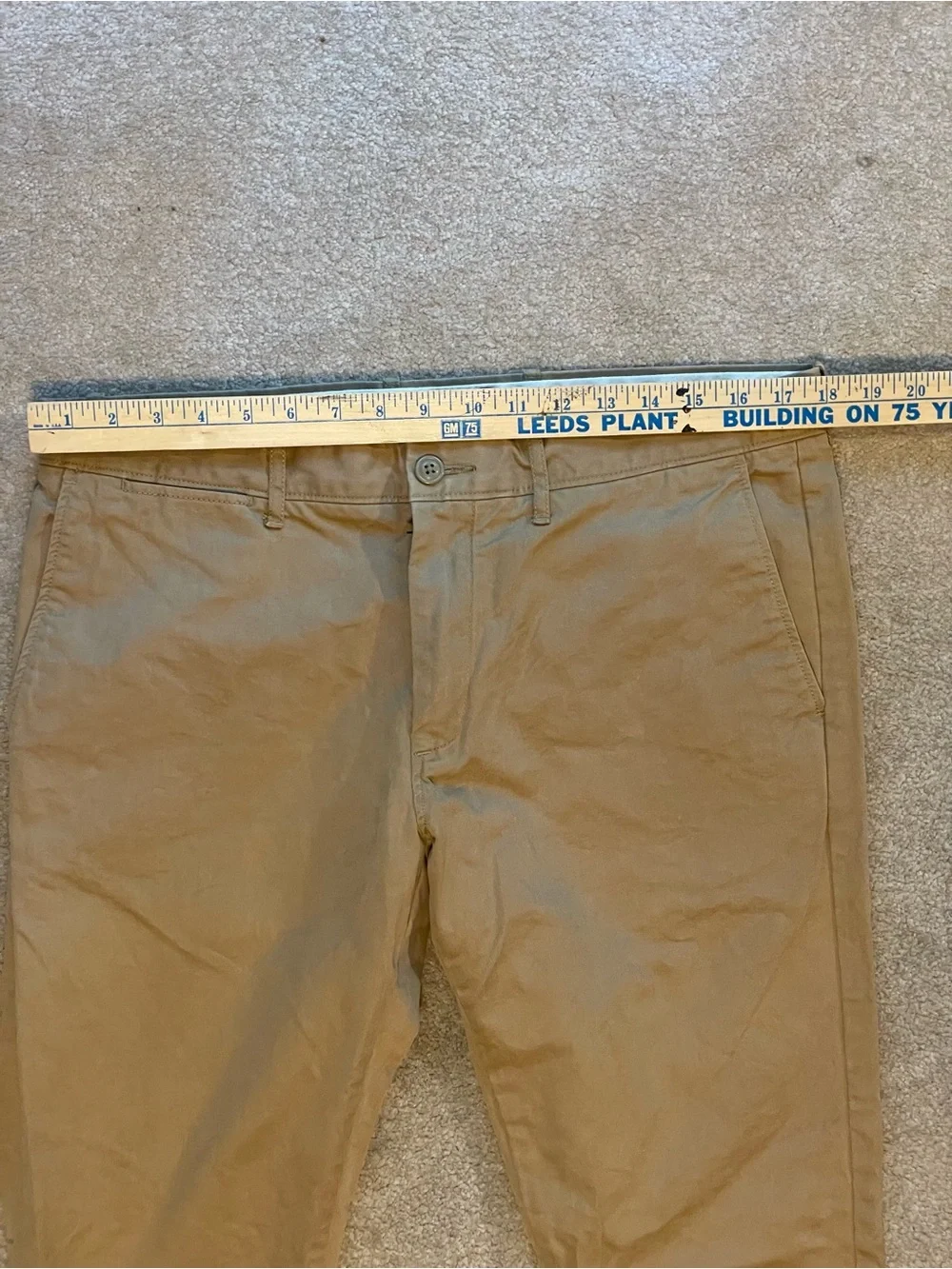 J.Crew 484 Slim-Fit Classic Cotton Chino Pants in Khaki 34/34
